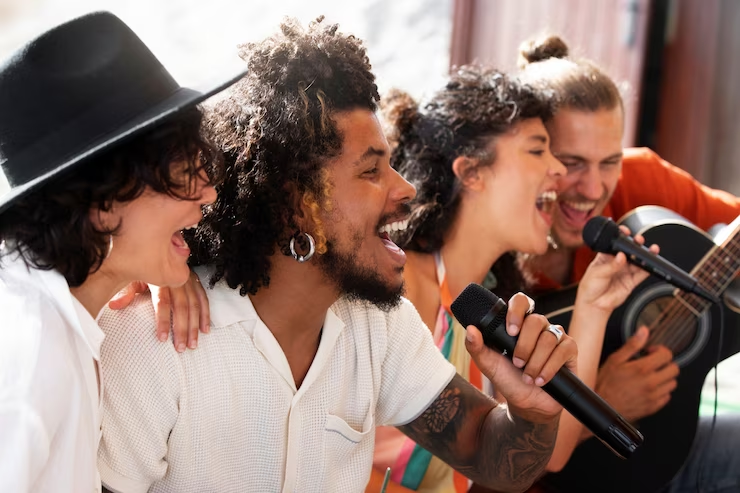 Group of Adults Singing