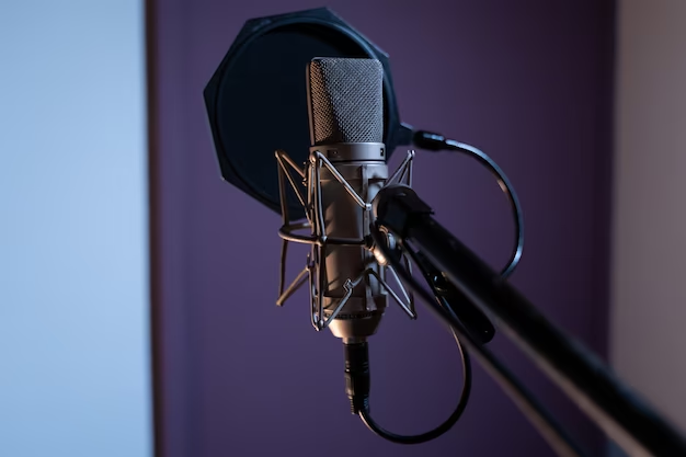  Microphone with a pop filter